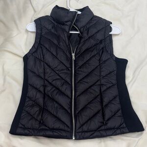 Love Tree Black Quilted Vest